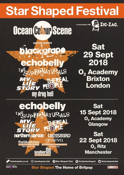 Star Shaped Festival 2018 – The one-day Britpop festival!