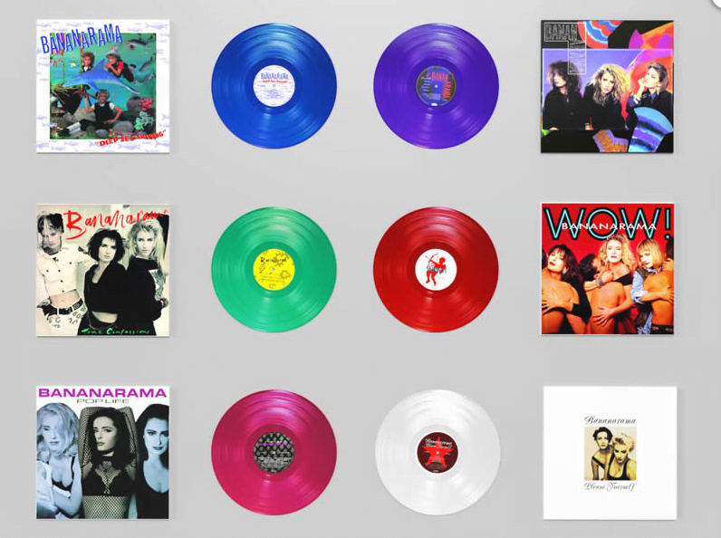 Bananarama limited edition coloured vinyl and cassette reissues!