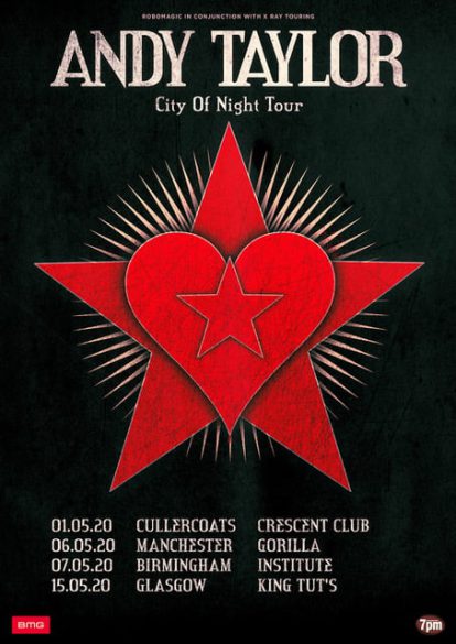 Andy Taylor announces tour ahead of new solo album