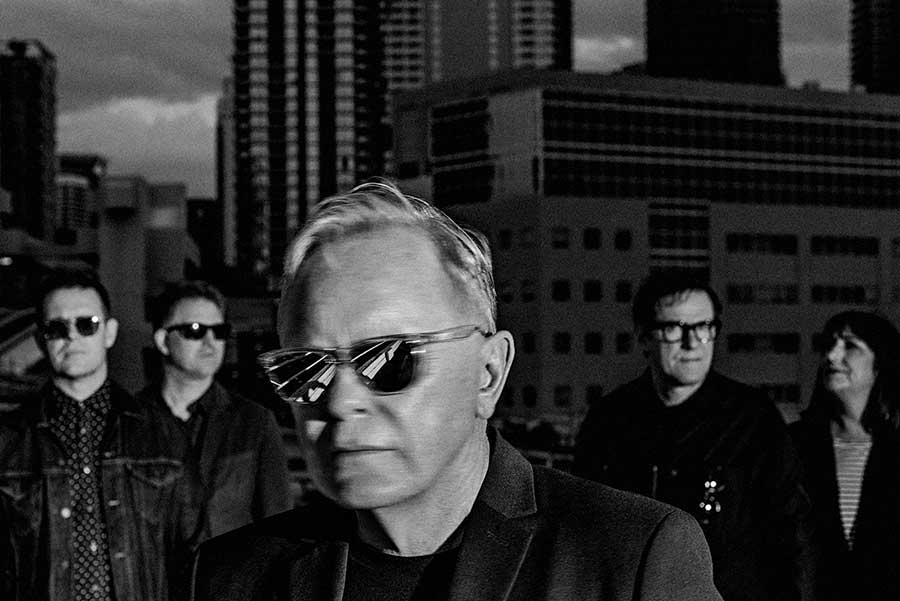 New Order with Bernard Sumner, centre