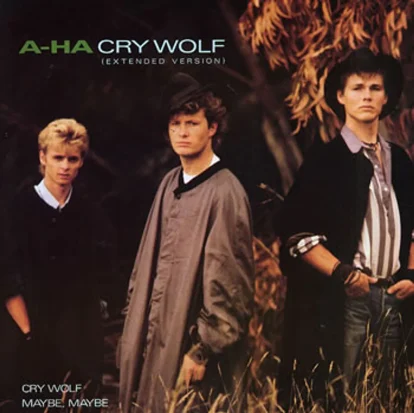 A-HA CRY WOLF SINGLE COVER