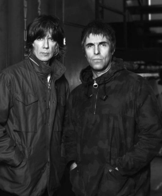 John Squire and Liam Gallagher