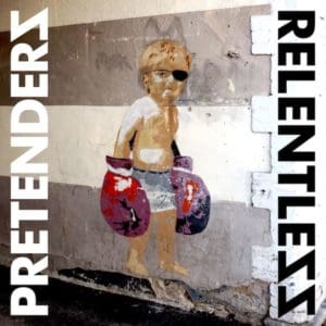 Pretenders Relentless Album Artwork showing painting of a child wearing boxing gloves