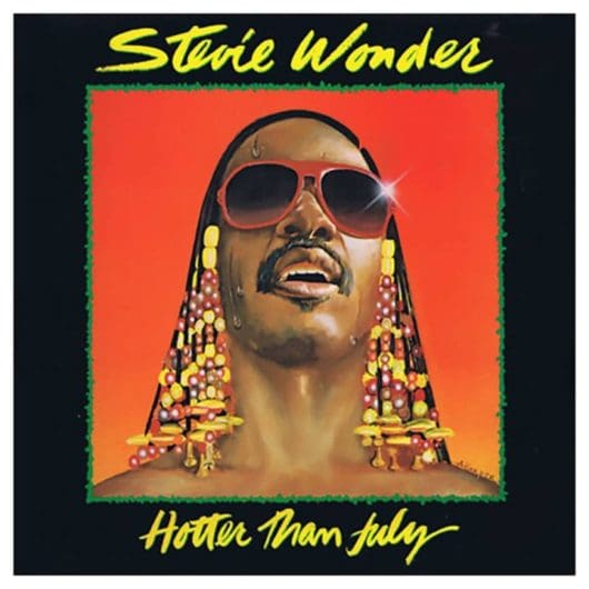 Stevie Wonder album cover Hotter Than July
