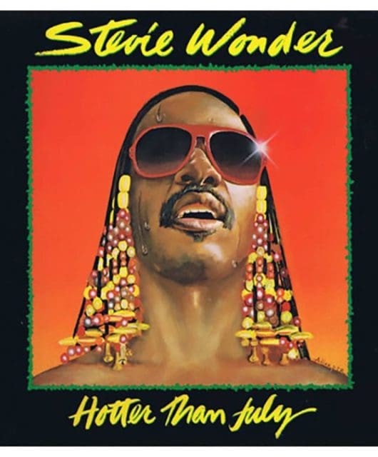 Stevie Wonder album cover Hotter Than July